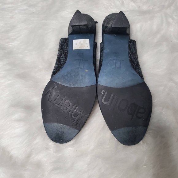 Thierry Rabotin Peep Toe Snake Skin Sling Backs, 7.5 - Picture 8 of 9